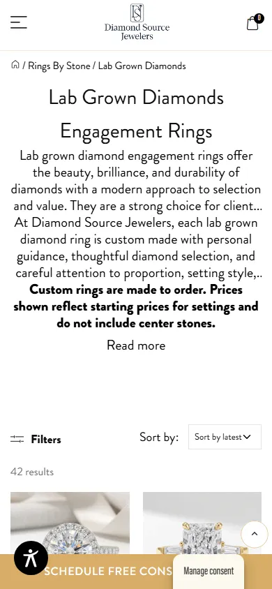 Diamond Source mobile lab grown diamonds