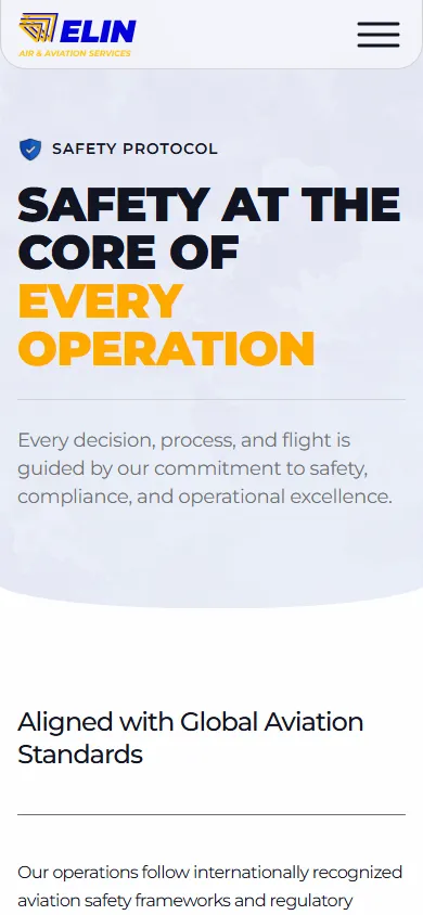 Elin Air safety protocol on mobile