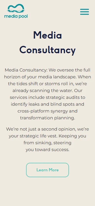 Mediapool media consultancy on mobile